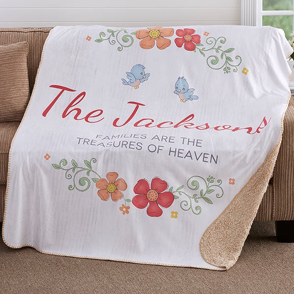 Precious Moments Personalized Sherpa Blankets - 18474