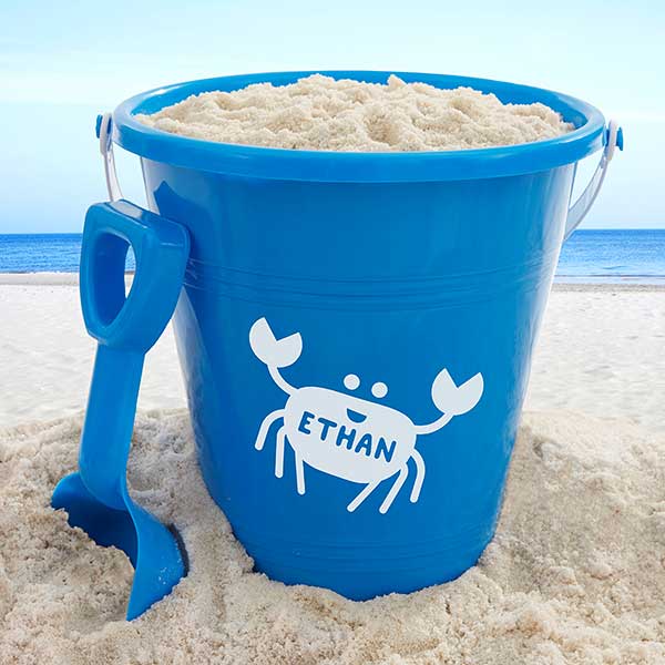 Personalized Beach Pail & Shovel - Sea Creatures - 18486