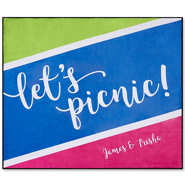 Personalized Picnic Blanket - Summer Colors