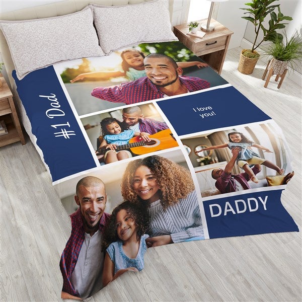 Custom Photo Collage Blanket - Family Love - 18493