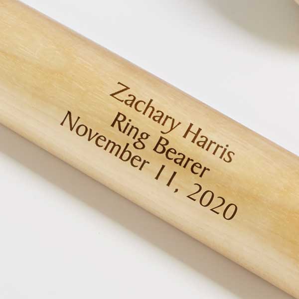 Customized Personalized Your Text Here Wood Mini Custom Baseball Bat Wedding Gro