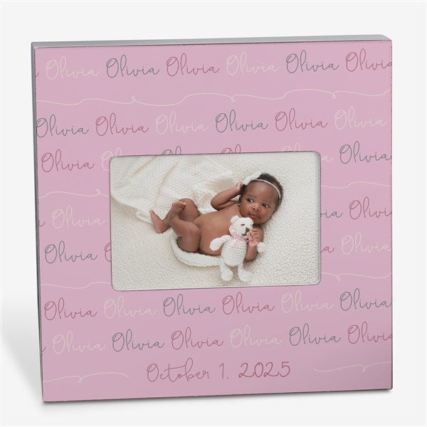 Personalized Modern Baby Girl Picture Frames - 18505