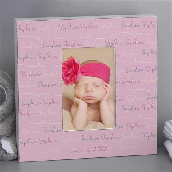 Personalized Modern Baby Girl Picture Frames - 18505