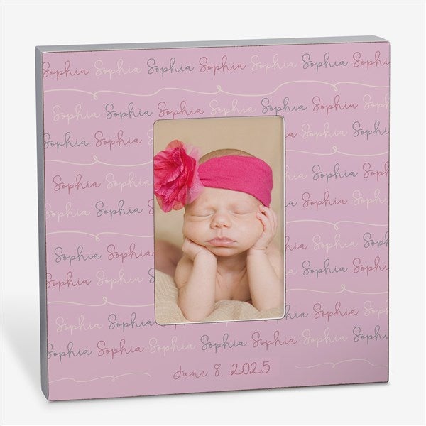 Personalized Modern Baby Girl Picture Frames - 18505