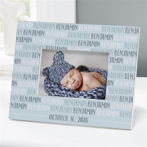Personalized Modern Baby Boy Picture Frames - 18506