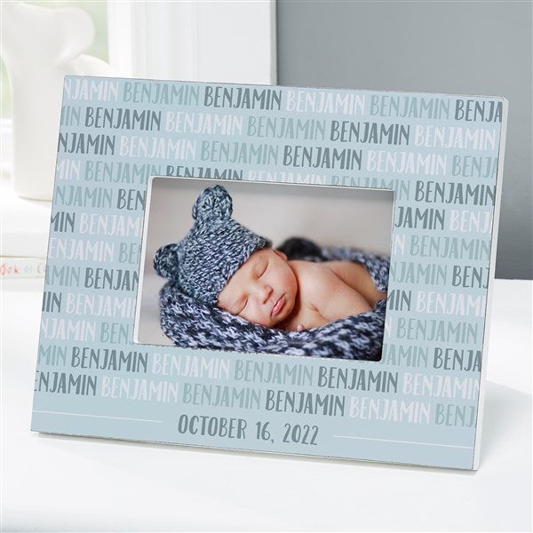 Personalized Modern Baby Boy Picture Frames