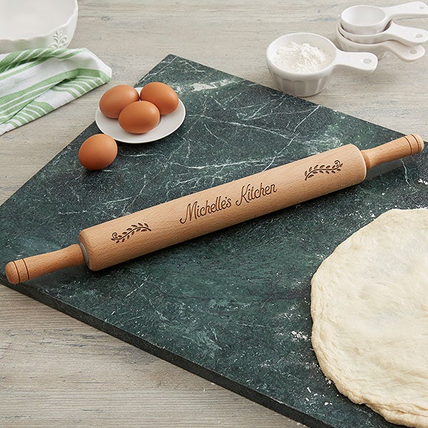 Personalized Rolling Pin - Beechwood  - 18536