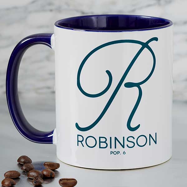 Personalized Coffee Mugs - Name & Initial - 18544