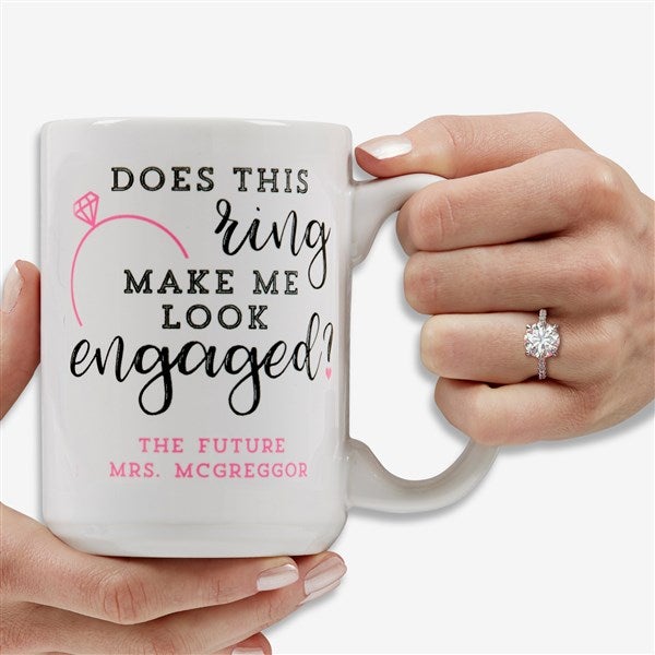 Personalized Engagement Coffee Mugs - 18546