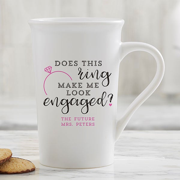 Personalized Engagement Coffee Mugs - 18546