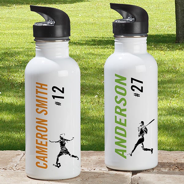 Sports Enthusiast Personalized 20 Sports 20 oz. Water Bottle