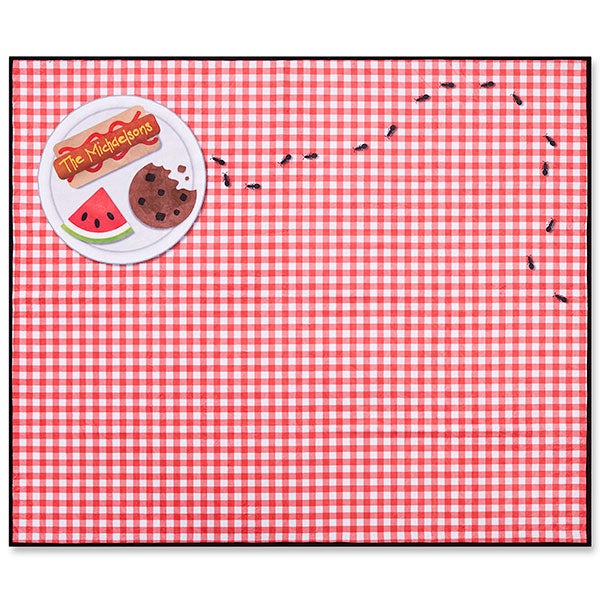 Personalized Picnic Blanket Ant Attack