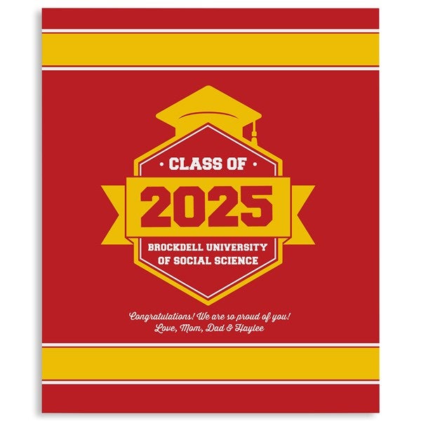 Personalized Graduation Blankets - Graduation Gift - 18577