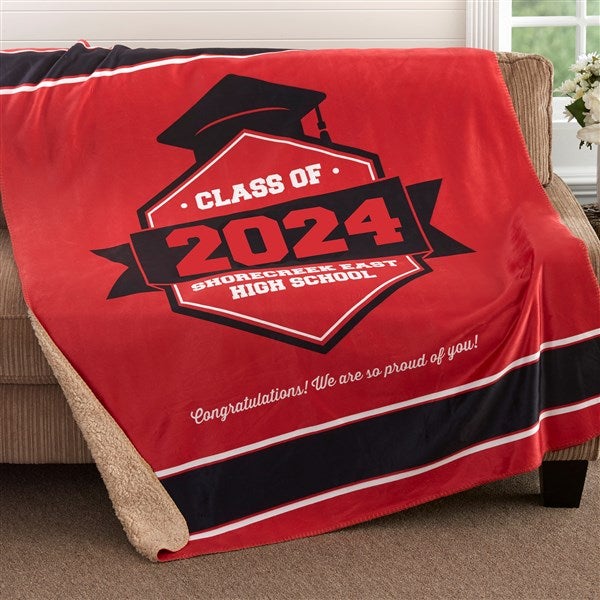 Personalized Graduation Blankets - Graduation Gift - 18577