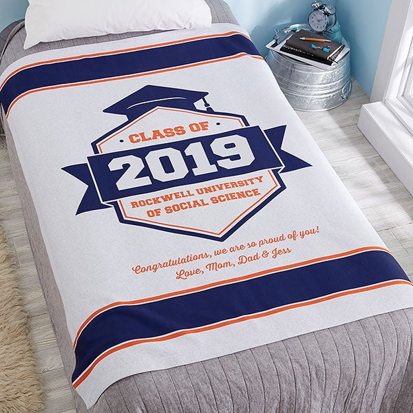Personalized Graduation Blankets Graduation Gift