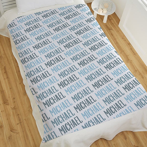 Baby Boy Name Personalized Baby Blankets - 18581