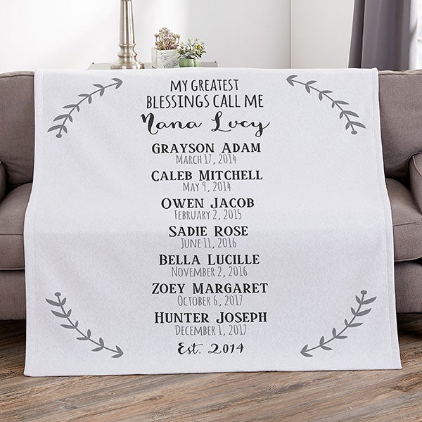 Personalized Grandparents Blankets - Our Grandchildren - 18589