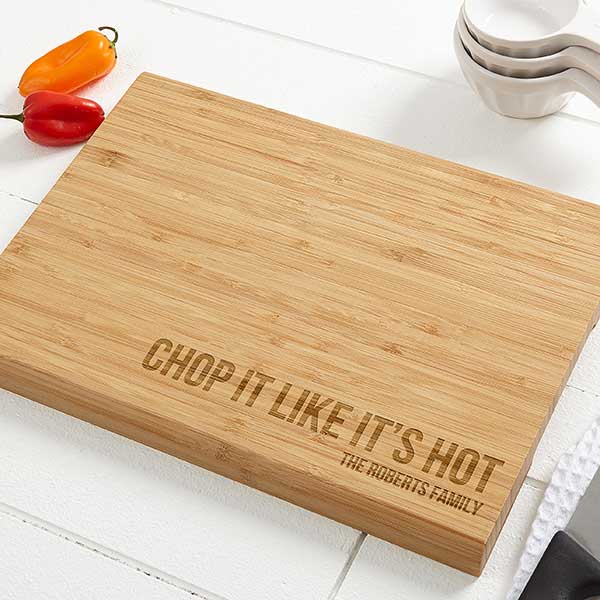 Kitchen Expressions 14x18 Personalized Bamboo Cutting Board