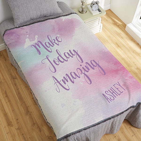 Personalized Blankets - Watercolor Inspiration - 18615