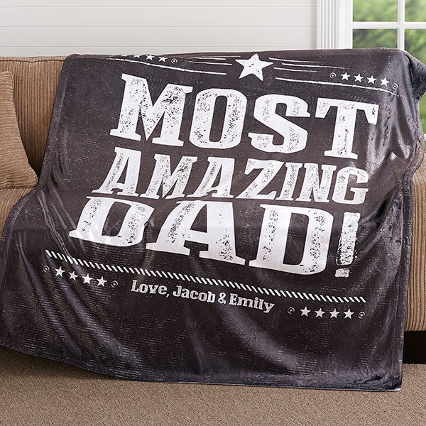 Personalized Blankets For Men - Add Any Text - 18628