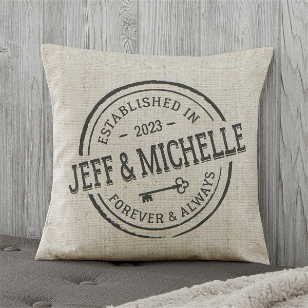 Personalized Throw Pillows - Established Home - 18647