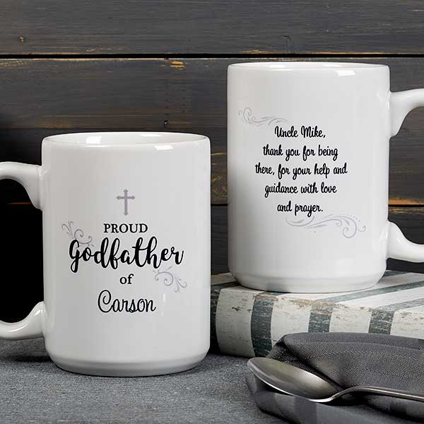 Personalized Godparents Coffee Mugs - Godfather & Godmother - 18713