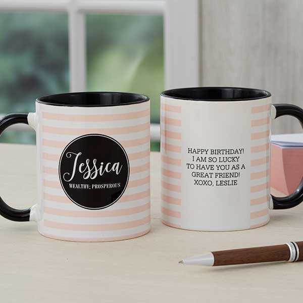 Personalize Name Coffee Mug With Custom Definition Name Meaning Mug Custom Name Mug Personalized Name Definition Mug Name Definition Cup