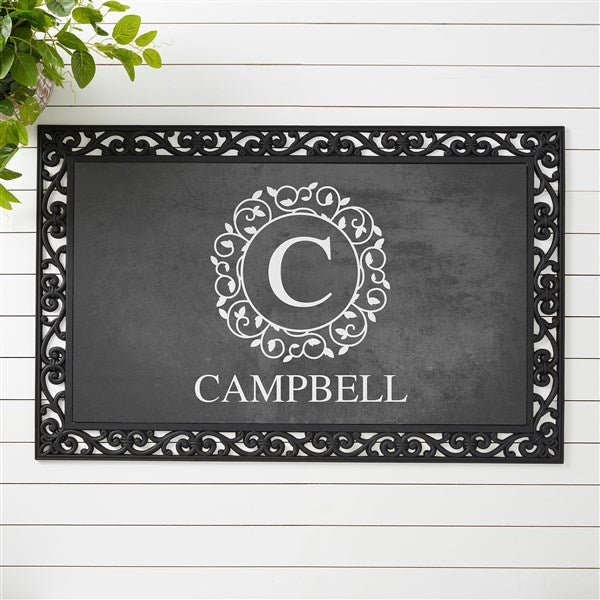 Custom Monogram Doormats - Circle & Vine - 18744