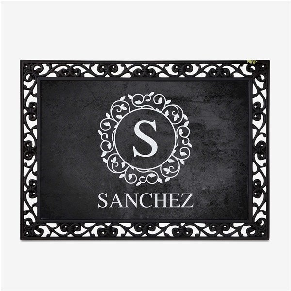 Custom Monogram Doormats - Circle & Vine - 18744