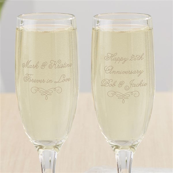 Personalized Champagne Flute - Write Your Own Text - 18756