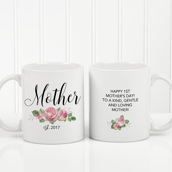 Personalized First Mother's Day Gift For New Mom, Photo Custom Baby Mug,  New Mom