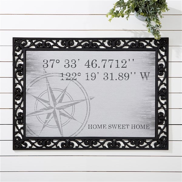 Personalized Doormats - Latitude & Longitude - 18831