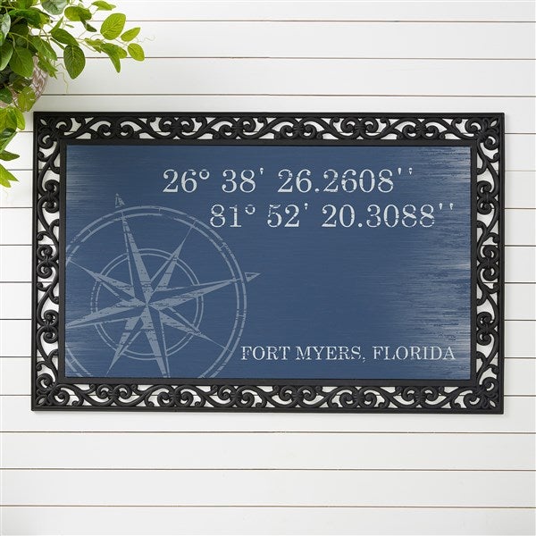 Personalized Doormats - Latitude & Longitude - 18831