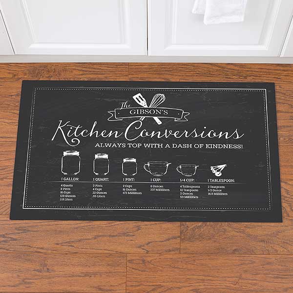 Personalized Doormats - Kitchen Conversion Chart - 18834