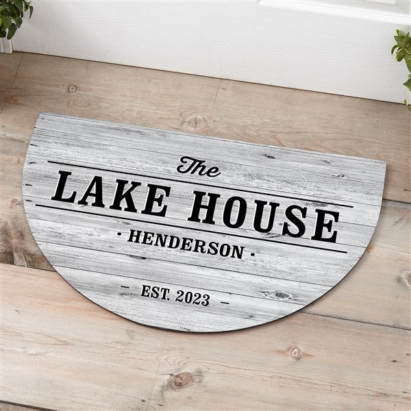 Personalized Half Round Doormat Home Away From Home