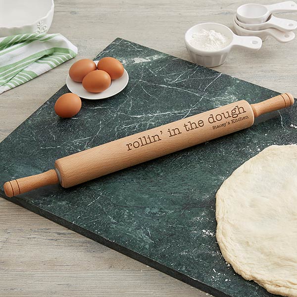 Anniversary Present Family Name Engraved Rolling Pin House Warming Gift Personalized Kitchen Utensil Personalized Wedding Gift