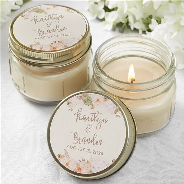 Wedding Favors Personalized Candle Jars