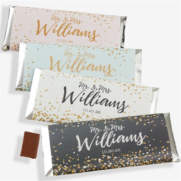 Sparkling Love Personalized Candy Bar Wrappers - 18920