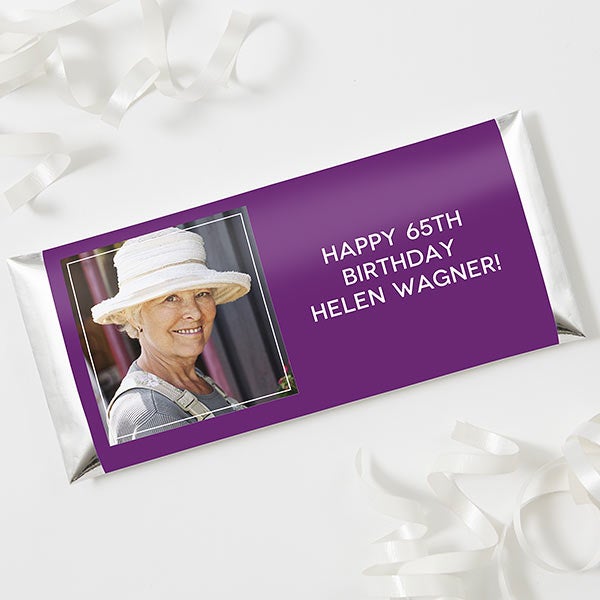 72 Birthday Personalized Candy Wrappers FOR YOUR HERSHEY MINIATURES FAVORS