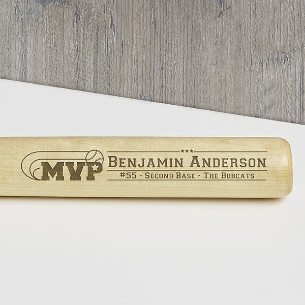 Engraved Mini Baseball Bat - MVP - 18953