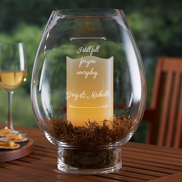 Engraved Hurricane Candle Holders Add Any Text