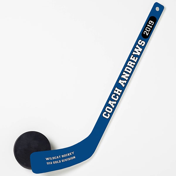 Personalized Mini Hockey Stick Coach Gift