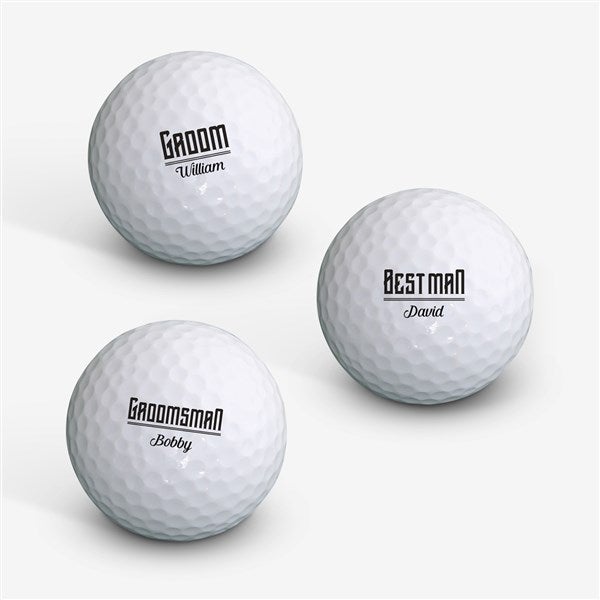 Personalized Golf Balls - Groomsmen Gift - 18969
