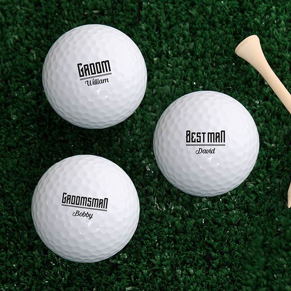 Personalized Golf Balls - Groomsmen Gift - 18969