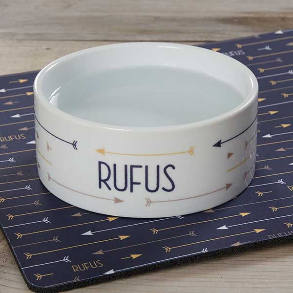 Personalized Dog Bowls - Modern Arrow - 19020