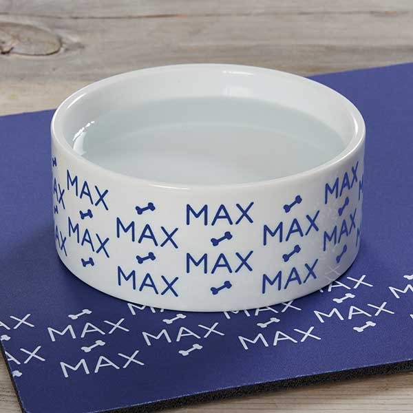 Personalized Dog Bowls - Repeating Name - 19024