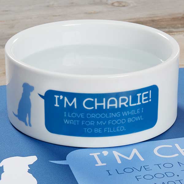 personalized puppy bowls