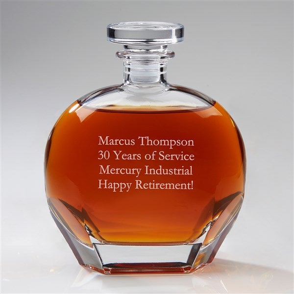Custom Engraved Whiskey Decanter - Add Any Text - 19044