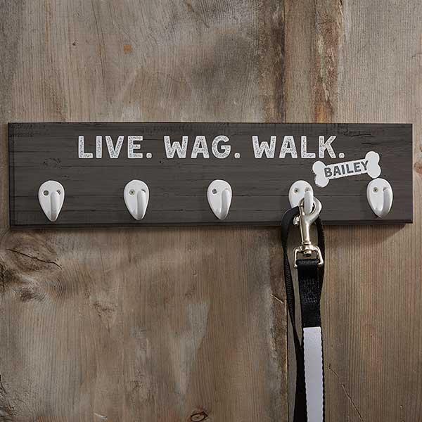 Personalized Dog Leash Hook - Farmhouse Style - 19049