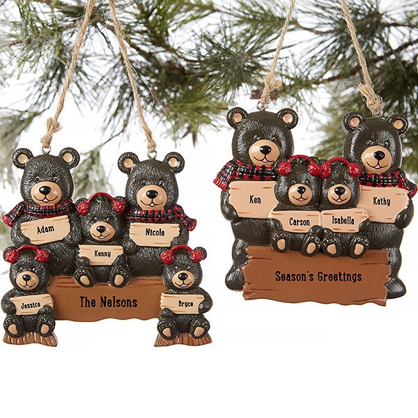 Bear Gift Family of 3 Personalized Ornament for Christmas Tree Decoration Bear Gift Family of 3 Personalized Ornament for Christmas Tree Decoration
